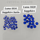 Luna Non Hotfix Rhinestones - Sapphire Satin