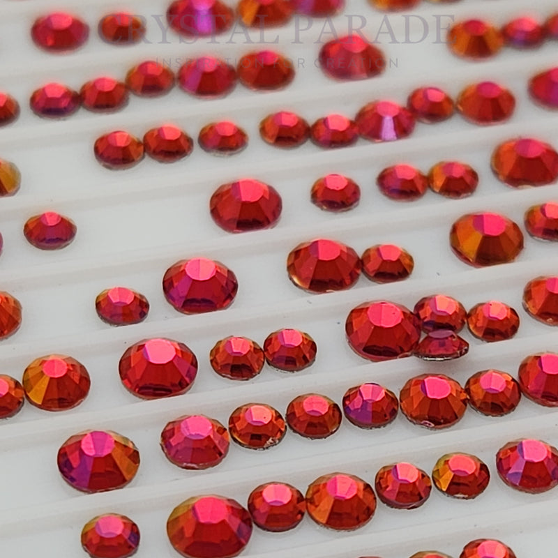 Zodiac Rhinestones Mixed Sizes Pack of 200 - Magenta Shine