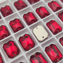 Zodiac Sew on Stone Emerald Cut - Medium Siam