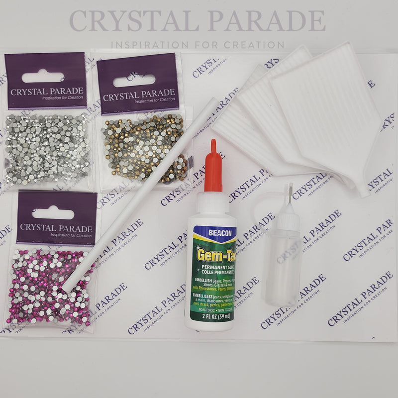 Luna Crystals Christmas Craft Starter Kit - Metallics