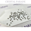 Zodiac Flatback Ceramic Pearls - Metallic Silver