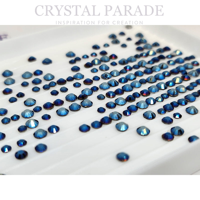 Zodiac Crystals Mixed Sizes Pack of 200 - Mine Blue
