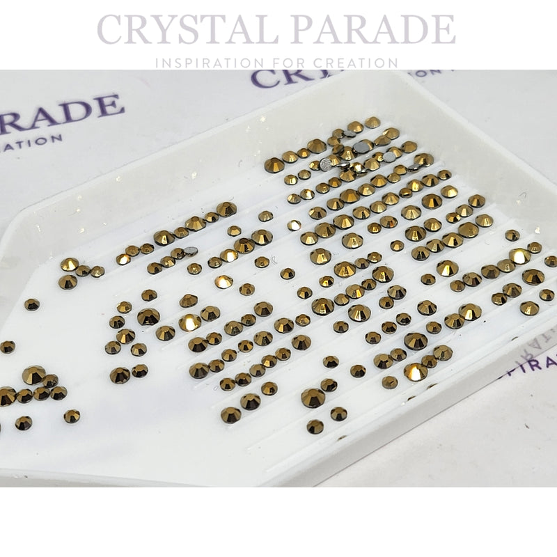 Zodiac Crystals Mixed Sizes Pack of 200 - Mine Gold