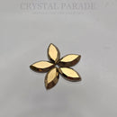 Zodiac Hotfix Navette Shape 4x8mm Mine Gold - Pack of 20