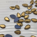 Zodiac Hotfix Peardrop Shape 5x8mm Mine Gold - Pack of 20