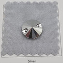 Zodiac Rivoli Sew on Stone - Mine Silver