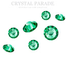 Preciosa No Hot Fix Crystals Mixed Sizes - Pack of 200 Mint Green