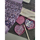 Heart Shaped Flipper Sorting Trays / Crystal Storage Containers