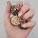 Swarovski & Preciosa 3D Crystal Mix - Mocha Mousse