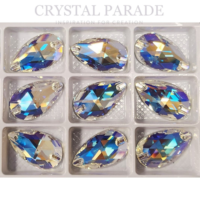 Zodiac Crystal Peardrop Sew on Stone - Moonlight