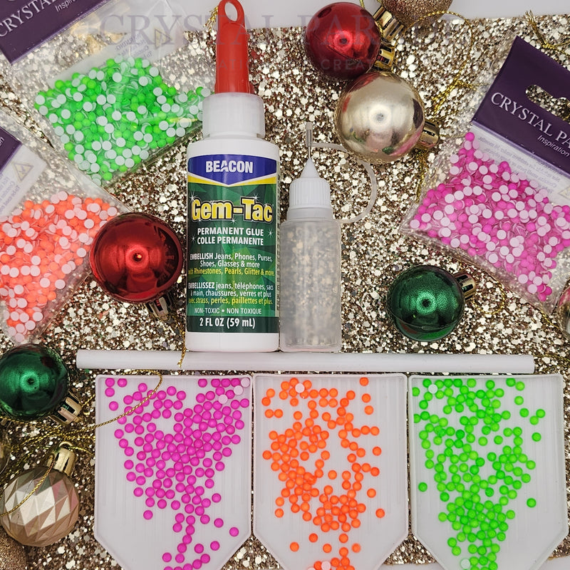 Luna Crystals Christmas Craft Starter Kit - Neon