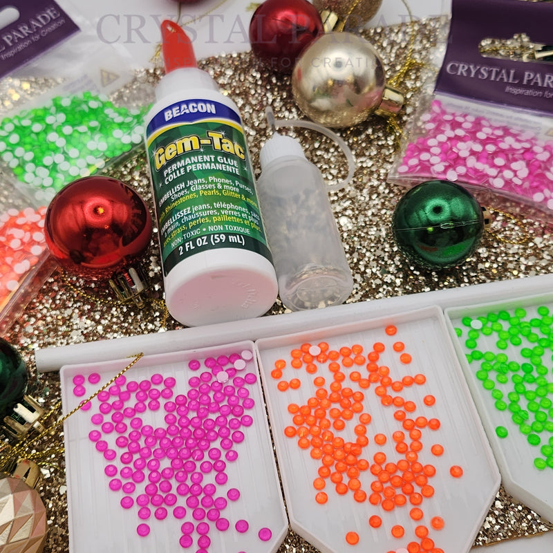 Luna Crystals Christmas Craft Starter Kit - Neon