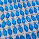 Zodiac Crystal Navette Sew on Stone - Neon Blue Shimmer