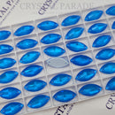 Zodiac Crystal Navette Sew on Stone - Neon Blue Shimmer