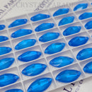 Zodiac Crystal Navette Sew on Stone - Neon Blue Shimmer