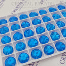 Zodiac Rivoli Sew on Stone - Neon Blue Shimmer