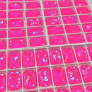 Zodiac Crystal Emerald Cut Sew on Stone - Neon Pink Shimmer