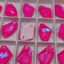 Zodiac Crystal Galactic Sew on Stone - Neon Pink Shimmer