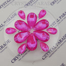 Zodiac Crystal Peardrop Sew on Stone - Neon Pink Shimmer