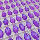 Zodiac Crystal Navette Sew on Stone - Neon Violet Shimmer