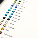 Zodiac Flatback Crystals Colour Chart
