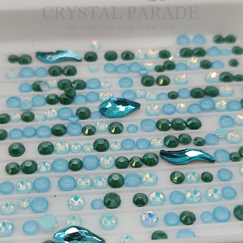 Zodiac Crystal Mix Pack of 200 - Ocean Dream
