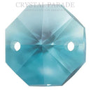 Octagon Chandelier Crystals (One Hole) - Aquamarine