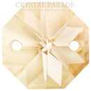 Octagon Chandelier Crystals (Four Holes) - Clarite