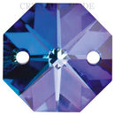 Octagon Chandelier Crystals (Three Holes) - Heliotrope