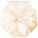 Octagon Chandelier Crystals (One Hole) - Honey