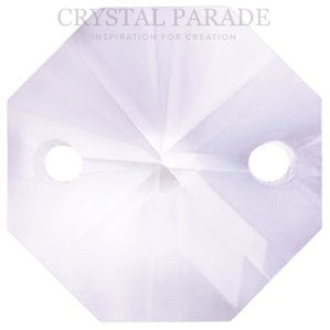 Octagon Chandelier Crystals (Three Holes) - Light Lavender
