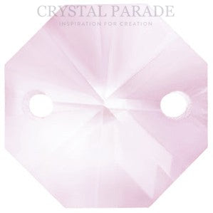 Octagon Chandelier Crystals (Four Holes) - Light Lilac