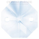 Octagon Chandelier Crystals (One Hole) - Medium Blue