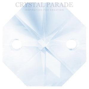 Octagon Chandelier Crystals (Four Holes) - Medium Blue