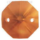 Octagon Chandelier Crystals (One Hole) - Topaz