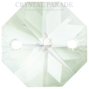 Octagon Chandelier Crystals (Four Holes) - Viridian