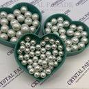 Preciosa Vintage Round Pearls - Optic White