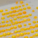 Zodiac Crystals Mixed Sizes Pack of 200 - Orange Neon Opal