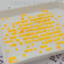 Zodiac Crystals Mixed Sizes Pack of 200 - Orange Neon Opal