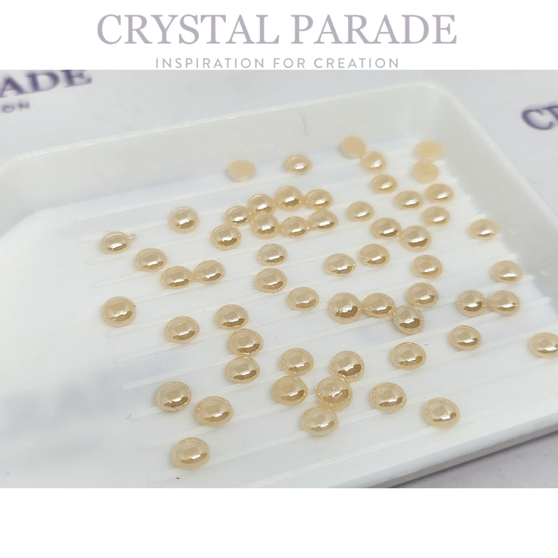 Zodiac Flatback Ceramic Pearls - Cream