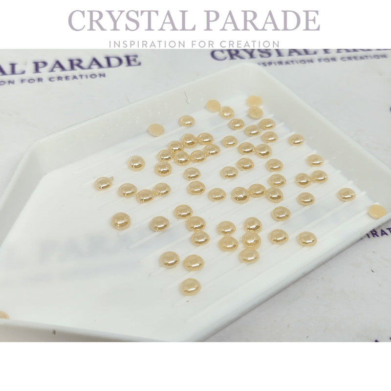 Zodiac Flatback Ceramic Pearls - Cream