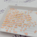 Zodiac Crystals Mixed Sizes Pack of 200 - Peach Mocha Opal