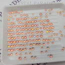 Zodiac Crystals Mixed Sizes Pack of 200 - Peach Mocha Opal