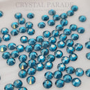 Luna Non Hotfix Rhinestones - Peacock Blue Satin