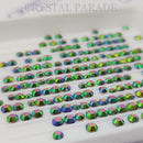 Zodiac Crystals Mixed Sizes Pack of 200 - Peacock Green