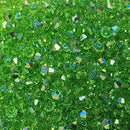 Preciosa Bicone Bead Peridot Glitter