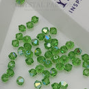 Preciosa Bicone Bead Peridot Glitter