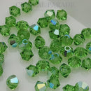 Preciosa Bicone Bead Peridot Glitter