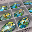 Zodiac Crystal Peardrop Sew on Stone - Peridot Shimmer