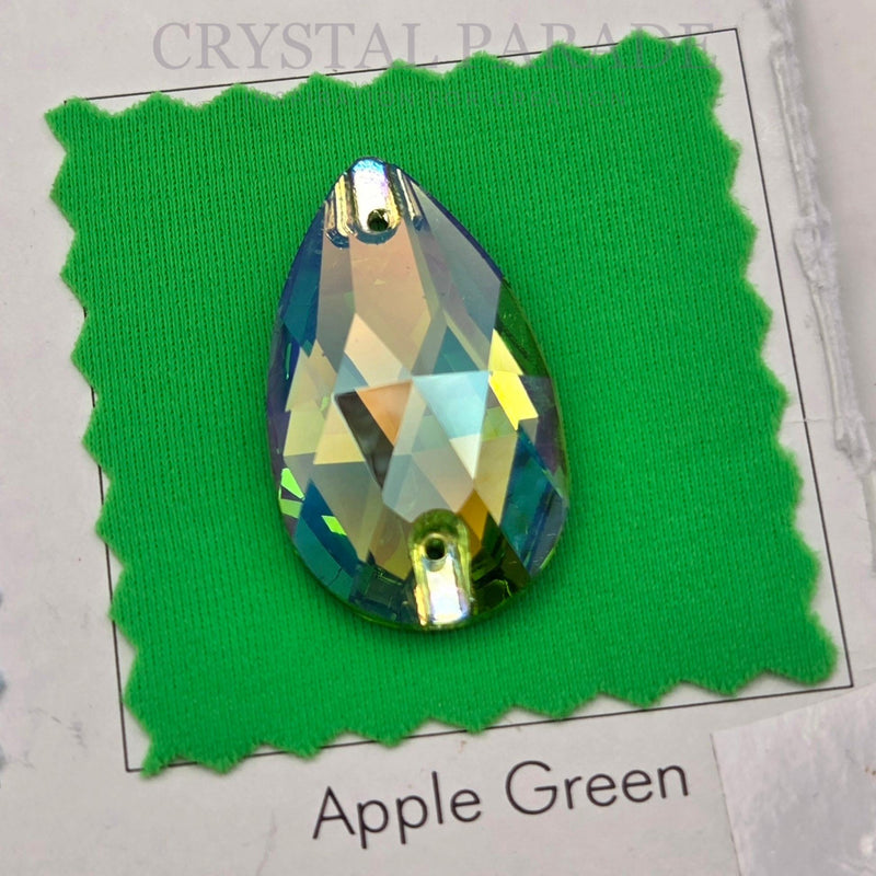 Zodiac Crystal Peardrop Sew on Stone - Peridot Shimmer